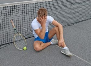 Tennis Player Who Lost a Match