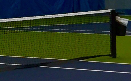 Nets, poles and lights for courts