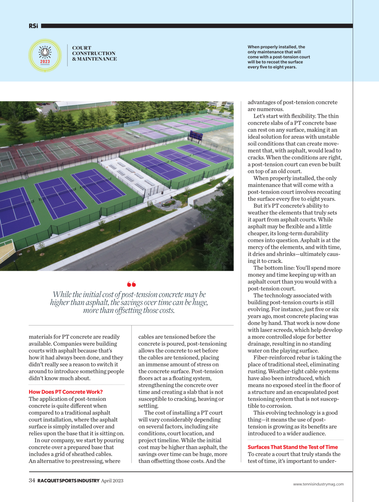 RSI Magazine April 2023 Classic Turf