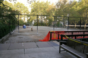 Outdoor Tennis Court Install
Rockefeller University - Installation of Trench Drain Picture of an outdoor tennis court being installed.